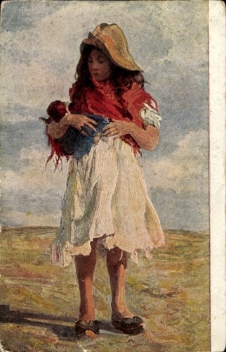 Cartolina artista beppe - cartolina, d'artista