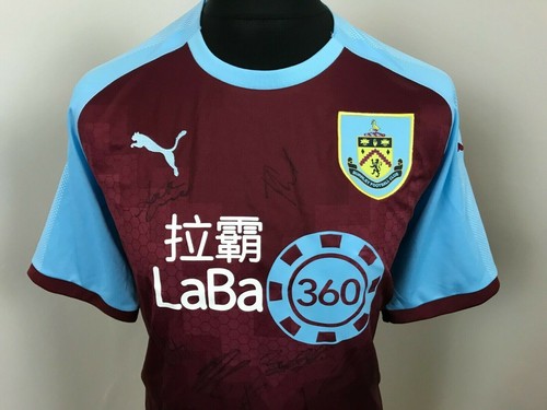 Maglia calcio firmata burnley - firmata,