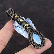 Ciondolo avvolto filo grezzo