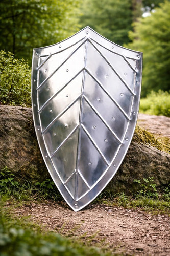 Steel handmade medieval shield - handmade,