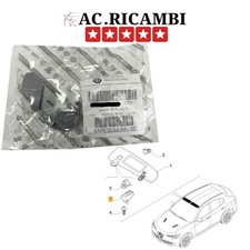 Gancio Supporto Fissaggio Aletta Parasole per ALFA ROMEO STELVIO Pantina Grigia