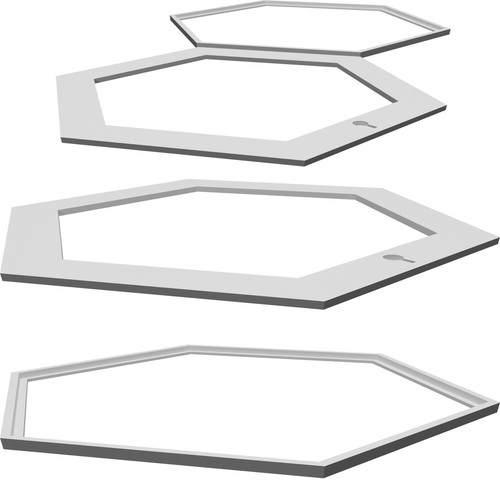 Cornice foto esagonale - cornice,