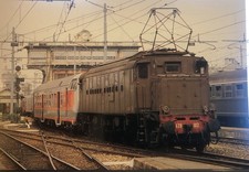 MILANO CENTRALE 1985 - Locomotiva Elettrica E.428.102 con finestrino centrale mo