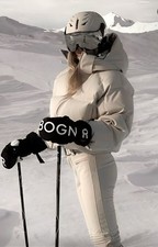 oysho Piumino di Minardi Piume Company SKI 10k crop imbottito giacca da sci taglia L