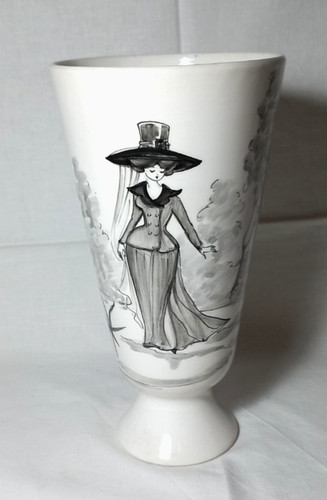 Vaso portafiori art déco - vaso,
