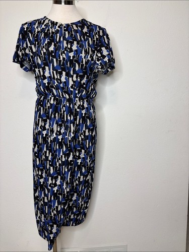 Abito midi boss blu nero - midi,
