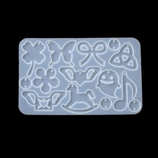 1pz stampo silicone resina fai da te forme miste fiore farfalla fioco 138x88mm