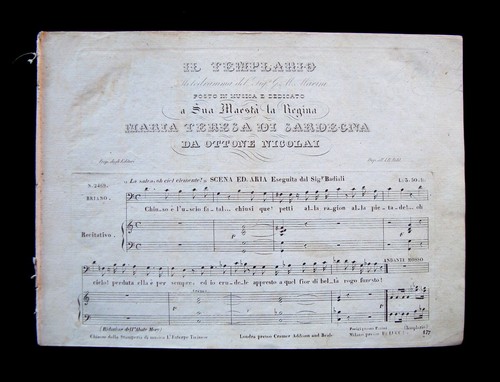 Spartito templario ottone - il,