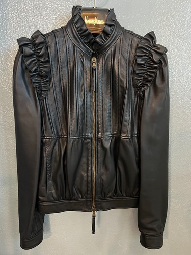 Red valentino black - black, lamb