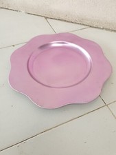 Sottopiatto color lilla a forma di fiore 5 pezzi