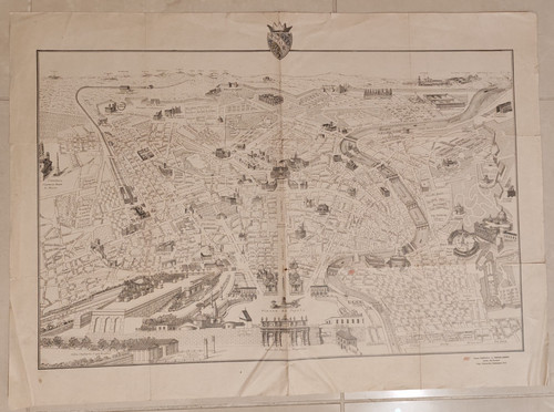 Roma antica mappa monumentale - roma,
