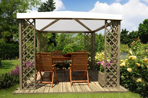 Gazebo legno 300x300 cm - gazebo, in