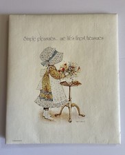 Album fotografico vintage Holly Hobbie Decorator album di ritagli 1974 mai usato
