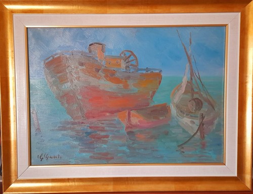 Dipinto olio tela - dipinto, su
