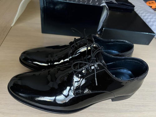 Scarpe nere lucide uomo fabi - nere,