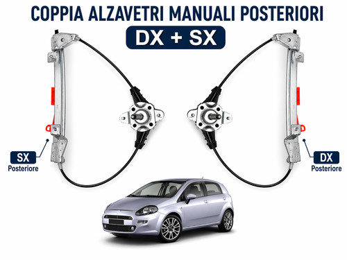 Coppia alzavetri manuali - coppia,