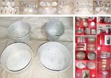 VECCHIE FUSCELLE IN ALLUMINIO PER RICOTTA o FORMAGGIO e altro alluminio vintage