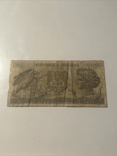 Italy 500 lire 1966 - lire, 31.3.1966