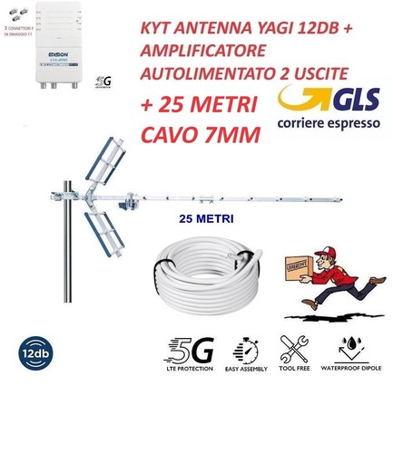 Antenna yagi 12db - 12db, 5g