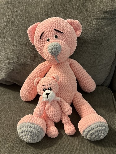Handmade crochet teddy bear - handmade,