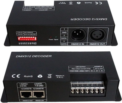 Decoder canali dmx512 - 8a, 3/4