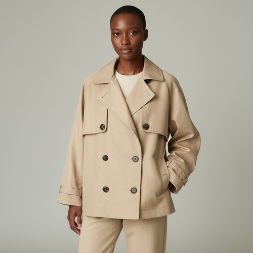 Trench coat tea cropped - trench,