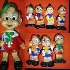 Pupazzi Gomma Vintage Ledra LEDRAPLASTIC Pinocchio Pouet No Rubbertoys Biserka