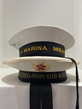 Cappello Berretto Marinaio Marina Unione Sovietica Soviet Urss Italy Italia Vtg 