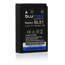 Batteria Blumax adatta per Olympus BLS-BLS1 D-SLR E410 E450 E620 1100 mAh 