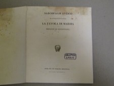 SARCOFAGO ANTICO RAPPRESENTANTE LA FAVOLA DI MARSIA Esposto ed illustrato