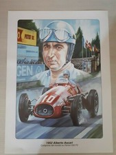 STAMPA GIOVANNI CREMONINI A.ASCARI 1952 "CAMPIONE DEL MONDO SU FERRARI 500 F2"