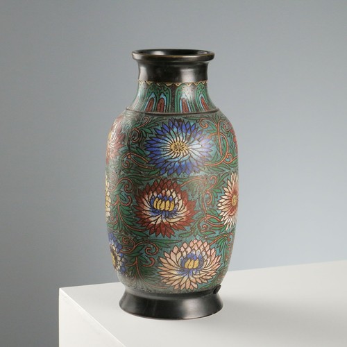 Vaso antico bronzo cloisonné - vaso,