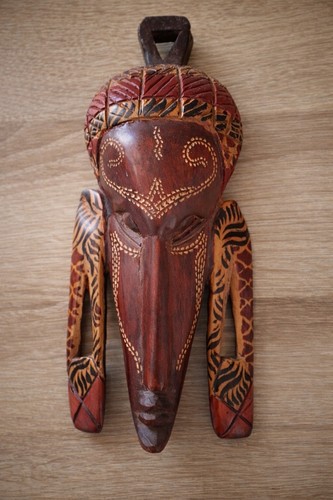 Maschera africana legno - maschera, in