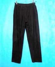 pantalon ample FELICE GIORDANO vintage cuir velours noir taille 40 FR