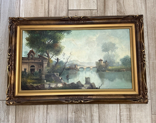 Quadro con cornice - , dorata