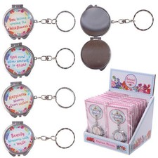 Portachiavi con specchio specchietto design Floreale giardino botanico 0IU8