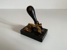 Antico interruttore a coltello (supporto base in ardesia ??) - inizio '900