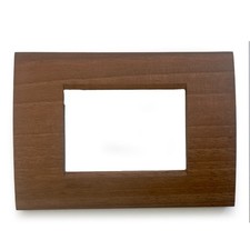 PLACCA BTICINO LIVING LIGHT NOCE 3 POSTI LNA4803LNC – EFFETTO LEGNO ELEGANTE