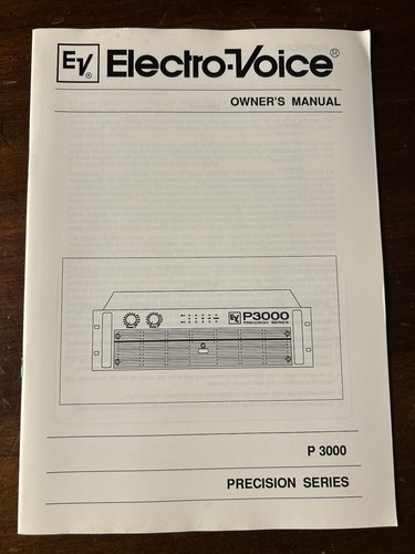 Electro voice p3000 3000 - electro, p-3000