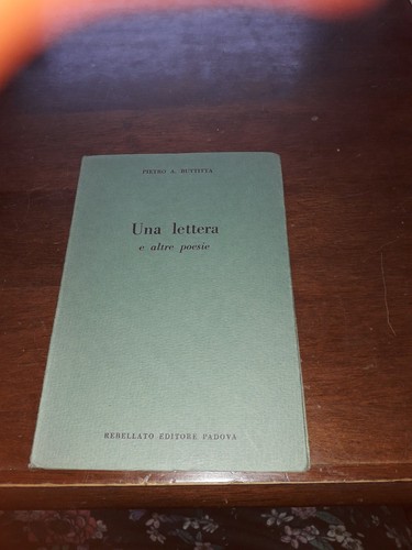 Pietro buttitta una - pietro, lettera