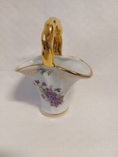 Limoges cestino porcellana