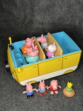Peppa Pig Famiglia Camper Van Veicolo Playset con Papà Mamma Peppa George E Altro!