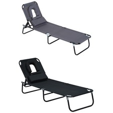 Outsunny Lettino Treppiede per