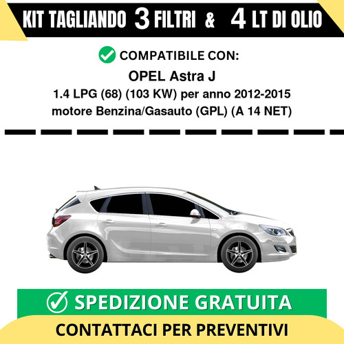 Tagliando per opel astra - tagliando, j