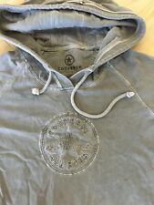 MAGLIA CONVERSE con cappuccio  grigio effetto rovinato taglia S