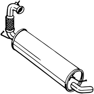 Bosal silenziatore posteriore - bosal,