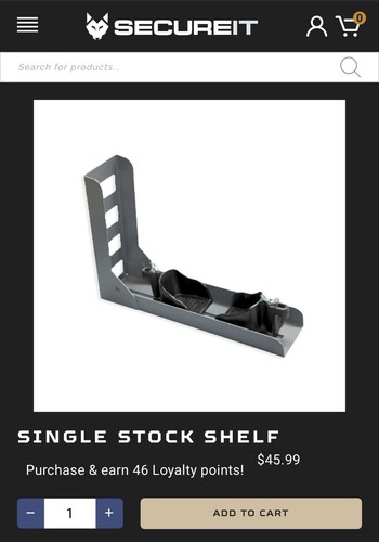 Stock fucile singolo secureit - stock,
