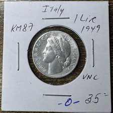 1949-R Italy Lira KM-87 BU
