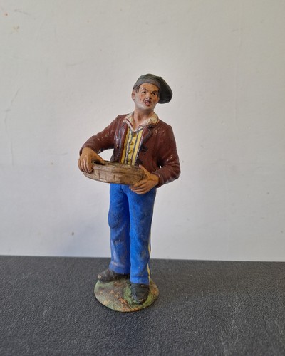 Pescivendolo statuina presepe