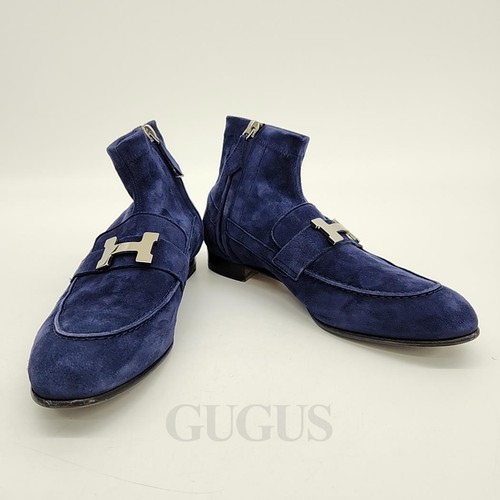 Hermes bottes chelsea daim - hermes,